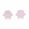 6-Petal Imitation Jelly Acrylic Bead Caps JACR-T002-2H-3