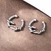 316 Stainless Steel Hoop Nose Rings AJEW-C044-05D-AS-3