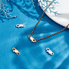 4Pcs 2 Colors 925 Sterling Silver Lobster Claw Clasps STER-ME0001-34-4