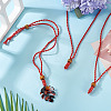 Adjustable Waxed Polyester Cord Necklace Making NJEW-TAC0029-8