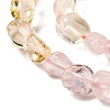 Natural Rose Quartz & Lemon Quartz Beads Strands G-L610-B18-01-4