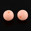 Round Solid Color Opaque Acrylic Beads SACR-S037-M02-D-2