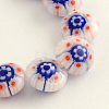 Handmade Millefiori Glass Beads Strands X-LK-R004-03F-1