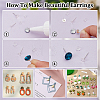 925 Sterling Silver Round Flat Pad Stud Earring Findings STER-GO0001-47-3