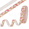 Flower Cotton Ribbon OCOR-WH0109-115B-1