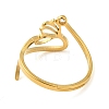 304 Stainless Steel with  Cubic Zirconia Adjustable Rings RJEW-K245-48J-G-2