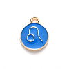 Alloy Enamel Pendants ENAM-S124-01B-02G-2