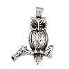 304 Stainless Steel Rhinestone Pendants STAS-K316-06C-AS-1
