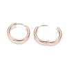 Ion Plating(IP) 304 Stainless Steel Huggie Hoop Earrings EJEW-F111B-21mm-RG-3