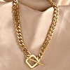 Rhombus Toggle 304 Stainless Steel Pendant Necklaces for Women FS-WG6DB9B-01-2