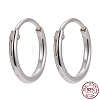 925 Sterling Silver Hoop Earring Findings STER-E062-05A-S-7