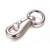 Zinc Alloy Swivel Lobster Claw Clasps PALLOY-WH0067-72P-2