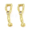 Brass Toggle Clasp with Chain KK-K346-02G-4