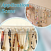 6 Bags Rectangle 12-Hook Acrylic Wall Mounted Jewelry Display Racks ODIS-GO0001-19-5