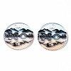 Transparent Printed Acrylic Pendants KY-S163-300-2