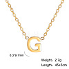 201 Stainless Steel Initial Pendant Necklaces FS-WG78A3B-07-1