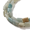 Natural Flower Amazonite Beads Strands G-G085-A09-01-3