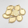 Zinc Alloy Pendant Settings for Cabochon & Rhinestone X-PALLOY-A15257-G-NR-2