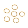 Brass Twisted Open Jump Rings KK-H532-43E-G-1
