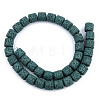Synthetic Lava Rock Beads Strands G-S359-171F-2