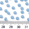 Frosted Colours Glass Beads SEED-S040-02A-02-4