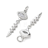 SHEGRACE Brass Clear Cubic Zirconia Pendants XGRQ3K023-540P-2