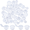 Gorgecraft 60Pcs 2 Styles Plastic Bottle Stoppers with Holes AJEW-GF0008-13-1