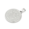 304 Stainless Steel Pendants STAS-A053-24B-P-2