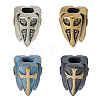 4Pcs 4 Styles Brass European Beads KK-HS0002-03-1