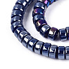 AB Color Plated Opaque Glass Beads Strands LS-GLAA-T026-3x6mm-P09-3
