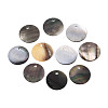 Natural Black Lip Shell Disc Charms BSHE-T014-41B-1