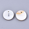 Natural Freshwater Shell Pendants X-SHEL-Q018-01A-I-P-2