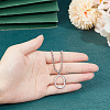 1Pc 925 Sterling Silver Pendants Cabochon Settings STER-BC0002-40-3