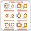 12Pcs 12 Style Resin Picture Frames RESI-CP0001-03-2