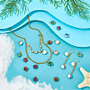 24Pcs 6 Style Handmade Bright Glazed Porcelain Pendants PALLOY-PH01942-4