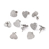 Non-Tarnish 304 Stainless Steel Stud Earring Findings LS-STAS-I183-02B-P-1