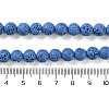Synthetic Lava Rock Dyed Beads Strands G-H311-08B-09-5
