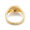 Brass Signet Ring for Women RJEW-E058-01G-05-3