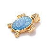 Brass Micro Pave Cubic Zirconia Beads KK-F894-08G-2