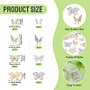 24Pcs 8 Styles Alloy Rhinestone Cabochons MRMJ-TA0001-49-4