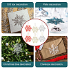 3 Bags 3 Colors Glitter Snowflake Plastic Pendant Decorations AJEW-GA0006-08-6