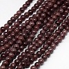 Natural Yellow Jade Beads Strands G-G598-8mm-YXS-09-1