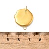 304 Stainless Steel Pave Natural Paua Shell Stud Earring Findings X-STAS-Z125-03G-3