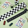 4Sheets 2 Styles Car Pattern Paper Temporary Tattoos DIY-OC0015-14-4
