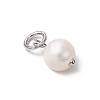 10Pcs 2 Colors Natural Cultured Freshwater Pearl Potato Charms PALLOY-JF03920-5