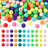 308Pcs 11 Colors Handmade Polymer Clay Beads Strands CLAY-CW0001-07-9