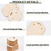Wood Earring Display Card with Hanging Hole DIY-WH0320-20E-4