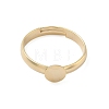 Adjustable Brass Pad Ring Settings KK-K414-10D-G-2