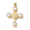 Religion Brass Pendants KK-E802-11G-B-1