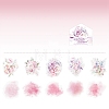 10Pcs Starry Bouquet PET Waterproof Stickers PW-WGEFAAE-01-1